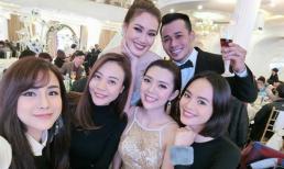 Bạn gái Cường Đô la, Diệp Lâm Anh tới dự đám cưới của Thanh Hoa - Tùng Min