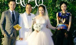 Á hậu Ngọc Quỳnh nổi bật trong đám cưới của ca sĩ Nhật Thủy