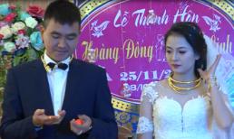 'Cơn mưa vàng' trong màn trao quà cưới khiến dân mạng phấn khích