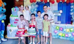 Hoa hậu Hà Kiều Anh và chồng đại gia tổ chức sinh nhật cho con trai thứ hai