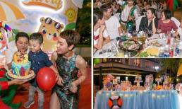 Trà My idol tổ chức tiệc sinh nhật ngoài trời hoành tráng cho con trai