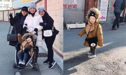 Con trai Ly Kute cực yêu khi cùng mẹ đi du lịch Hàn Quốc