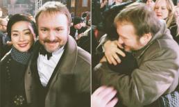 Ngô Thanh Vân rạng rỡ cạnh đạo diễn Rian Johnson tại buổi công chiếu 'Star Wars'