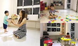 Không gian giản đơn nhưng ấm cúng trong căn hộ của vợ chồng Huỳnh Đông - Ái Châu