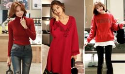 3 cách mặc màu đỏ đẹp miễn chê trong mùa Giáng sinh
