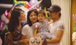 Chương Tử Di tổ chức sinh nhật 2 tuổi ngập tràn sắc màu cho con gái cưng