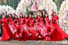 Không phải cô dâu hay chú rể mà dàn phù dâu 'bá đạo' mới là nhân vật hot nhất đám cưới Lâm Khánh Chi