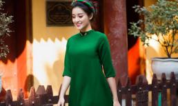 Á hậu Huyền My diện áo dài cách tân trang nhã khoe vẻ đẹp thanh tân