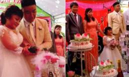 Đám cưới của chú rể cao 1m76 và cô dâu cao chưa tới 1m ở Đồng Nai gây sốt