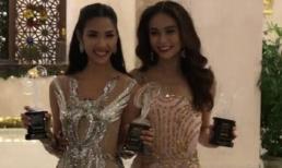 Hoàng Thuỳ - Mâu Thuỷ khoe chiến tích trước đêm chung kết Hoa hậu Hoàn vũ