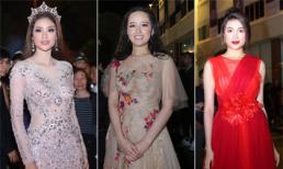 Dàn sao đình đám xúng xính váy áo lộng lẫy dự Chung kết Hoa hậu Hoàn vũ Việt Nam 2017