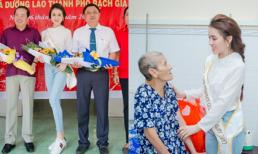 Hoa hậu Thư Dung làm từ thiện cùng Chủ tịch Tập đoàn tư vấn, đầu tư xây dựng Kiên Giang