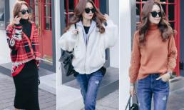 'Lên đồ' xuống phố trẻ trung và xinh tươi ngày lạnh