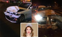 Hoa hậu Hoàng Hải My bị tai nạn xe hơi ở Mỹ
