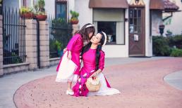 Thúy Nga và con gái Nguyệt Cát đẹp 'mê li' trong bộ ảnh áo dài đón xuân