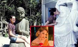 Chi Pu lên tiếng xin lỗi sau khi loạt ảnh chụp bên tượng bị tung lên mạng