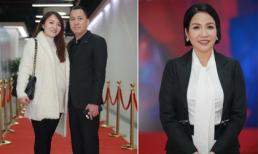 Ca sĩ Nhật Thủy cùng ông xã đến chúc mừng Diva Mỹ Linh ra mắt album mới