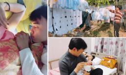 Lạnh lùng trên phim, nhưng nhìn cách Tùng Còi 'Người phán xử' đối xử với vợ con, ai cũng ngưỡng mộ