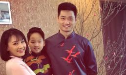 Bảo Thanh cùng chồng con diện áo dài chuẩn bị đón Tết
