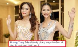 Á hậu Hoàng Thùy đáp trả khi bị chê mặt ác, miệng xấu, mắt xếch