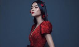 Quán quân Next Top Kim Dung biến hóa với váy đỏ rực rỡ