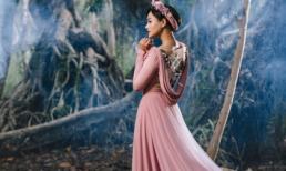 Vũ Thu Phương hoá phượng hoàng với tà áo dài cách tân cầu kì