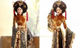 Á hậu Ngọc Quỳnh quý phái với áo dài Nam Phương Hoàng hậu