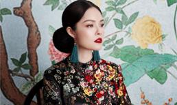 Dương Cẩm Lynh kiêu sa rực rỡ với áo dài cách tân họa tiết nổi bật