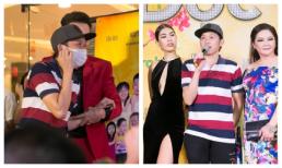 Hoài Linh bịt khẩu trang, đi tông tới dự ra mắt phim mình đóng