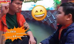 Clip Xuân Bắc hướng dẫn con trai tập thoại trong hậu trường Táo quân 2018