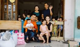 Không hẹn hò riêng, vợ chồng Jennifer Phạm cùng mẹ chồng đưa hai con làm từ thiện ngày Velentine