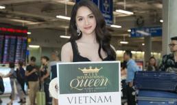 Hương Giang Idol 'bắn' tiếng Anh đầy tự tin bên cạnh các người đẹp quốc tế