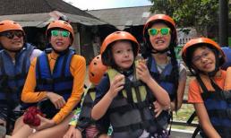 Hồng Nhung và Hà Kiều Anh đưa con đi du lịch ở Indonesia