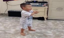 Con trai Mạc Hồng Quân - Kỳ Hân nhảy 'Gangnam Style' siêu đáng yêu