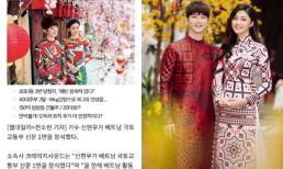 Đến lượt Á hậu Thanh Tú xuất hiện trên gần 10 đầu báo giải trí của Hàn