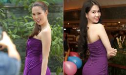 Mặc lại váy của 5 năm trước, khó có thể phân biệt được đâu là Ngọc Trinh hiện tại