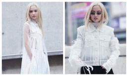 Diện nguyên cây trắng, Fung La xuất hiện ma mị, thu hút mọi ánh nhìn tại Seoul Fashion Week 2018