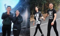 Tâm Tít cùng chồng tay trong tay đi lễ ở Uông Bí