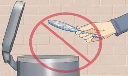 Gương vỡ tuyệt đối đừng vứt vào thùng rác mà phải làm ngay những việc sau