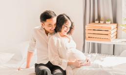 Diễn viên Tú Vi hạnh phúc khi được chồng chăm sóc trong thời gian mang bầu