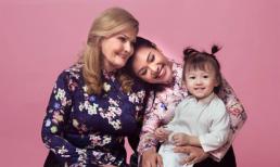 Phương Vy idol cùng mẹ chồng Tây duyên dáng diện áo dài