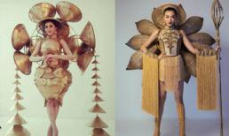 Quốc phục của Thư Dung tại Miss Eco International gây tranh cãi vì giống Quốc phục Lệ Hằng từng mặc