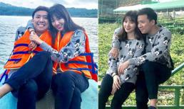 Trấn Thành - Hari Won diện đồ đôi 'tình bể bình' ở Đà Lạt