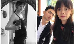 Người mẫu Hoàng Oanh khoe bụng bầu lớn sau hai tháng kết hôn