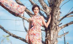 Quán quân Vietnam's Next Top Model 2015 xinh đẹp khi diện váy hoa