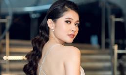 Á hậu Thuỳ Dung khoe lưng trần nuột nà, đeo trang sức hơn 200 triệu đồng dự sự kiện