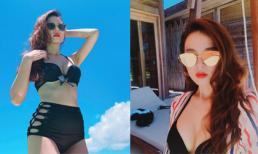 Lâu lâu mới thấy Midu tự tin lắm rồi, mặc bikini mà chẳng cần che, khoe vòng một đã mắt