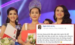 Phản ứng bất ngờ của Lê Âu Ngân Anh sau khi không được công nhận Hoa hậu và cấm thi quốc tế