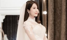 Cận ngày trọng đại, Diệp Lâm Anh đi thử váy cưới xinh như công chúa