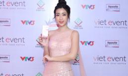 Hoa hậu Mỹ Linh rạng rỡ tại sự kiện công bố nhà tài trợ 2 chương trình truyền hình thực tế